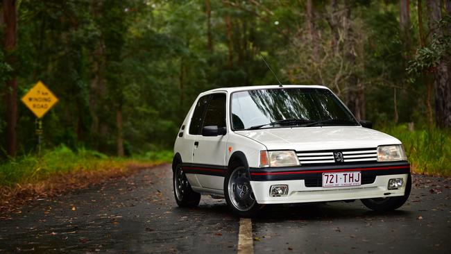 Peugeot’s hatchback history includes the sporty 205 GTi hot hatch. Photo: Iain Curry