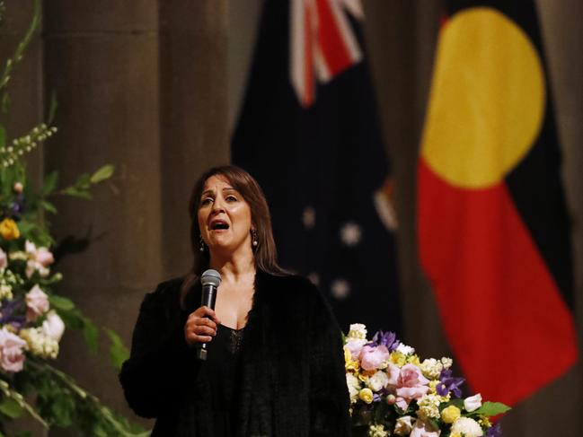 Silvie Paladino sings Ave Maria. Picture: Getty