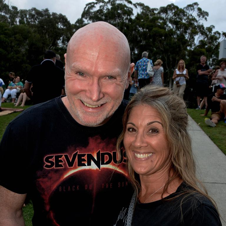 Ken and Karen Eldridge at Under The Southern Stars concert at Sharks, Parkwood. Pic: Regina King