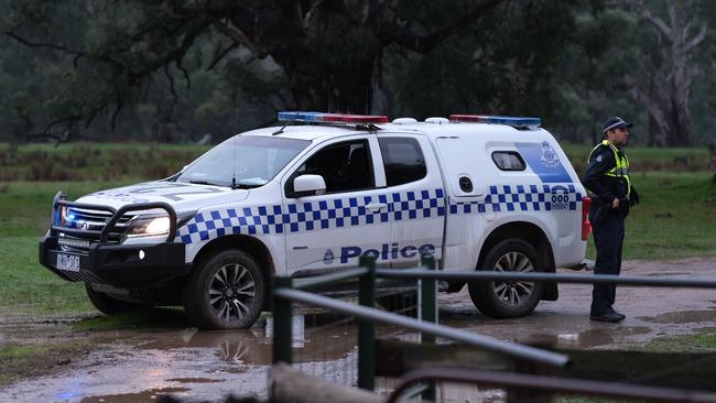 Police at the scene as investigations continue. Simon Dallinger