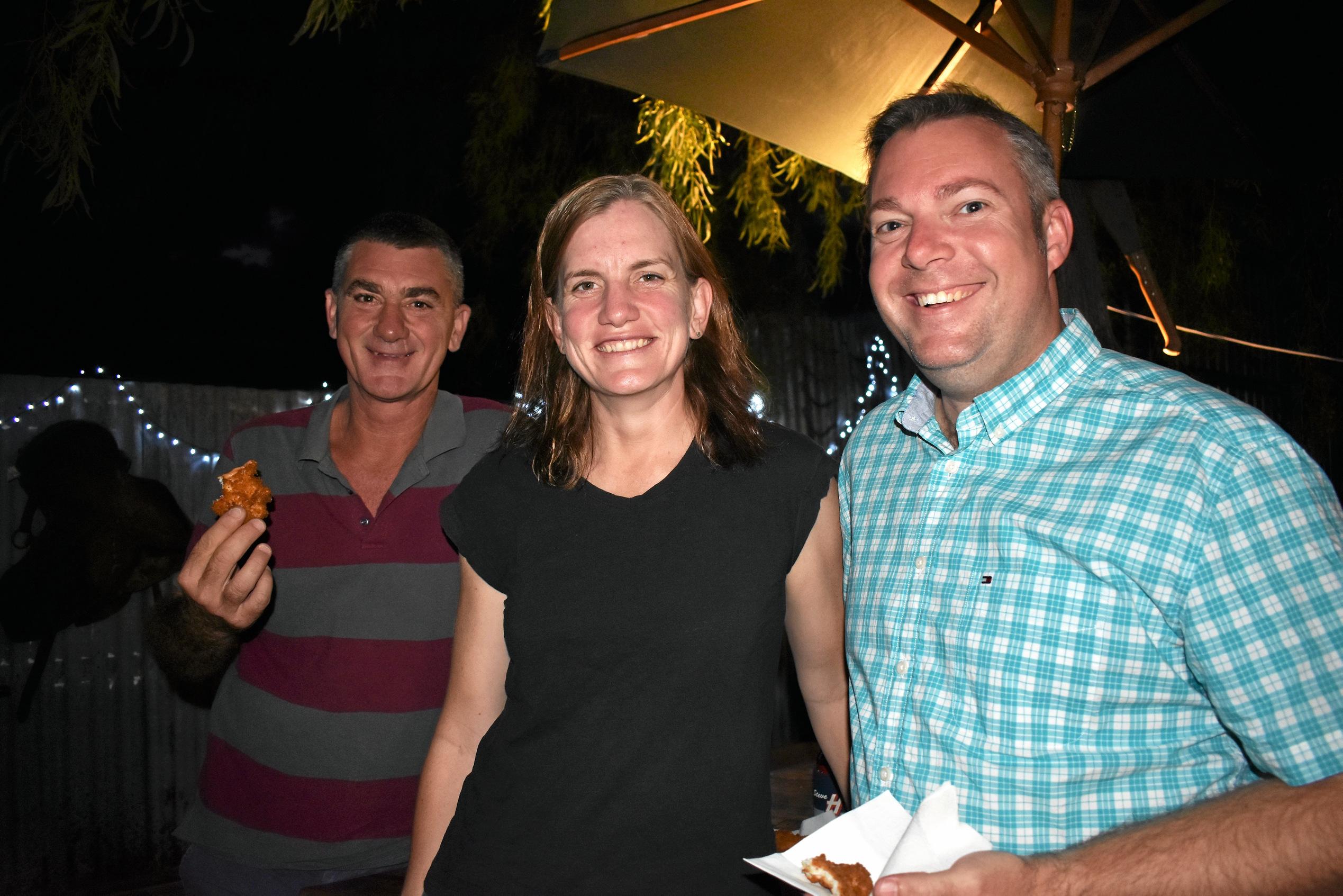 John Whiting, Rachael Trainor and Steve Ockey. Picture: Jorja McDonnell