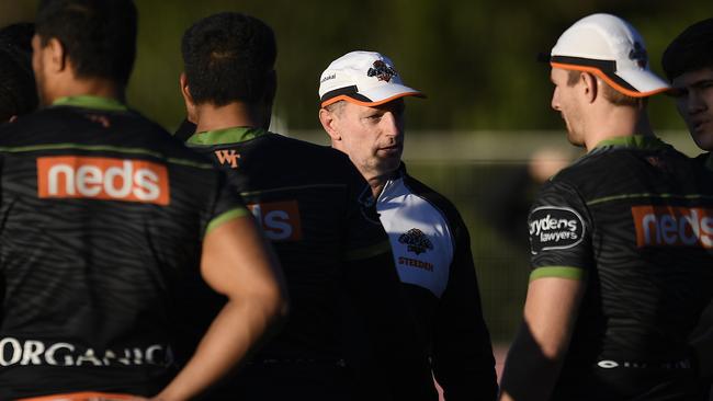 Michael Maguire knows exactly what needs fixing at the Wests Tigers. Picture: Albert Perez/Getty Images