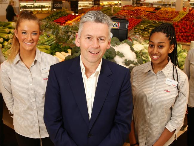 Coles CEO John Durkan messaged more than 100,000 staff, telling them to stop handing out free bags. Picture: Supplied