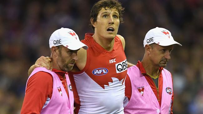 Kurt Tippett will likely miss Friday night’s clash against Collingwood. Picture: Getty