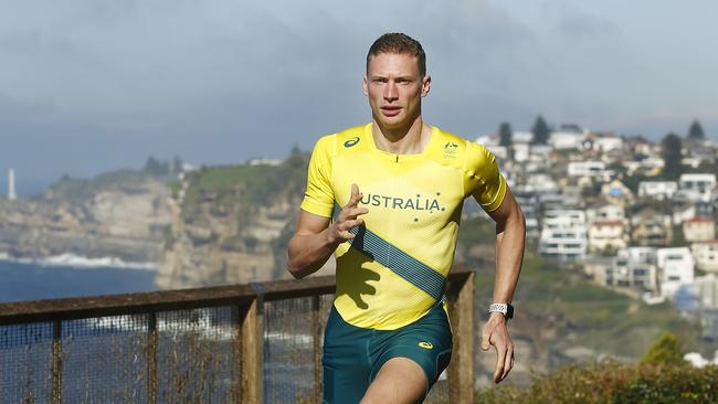 Steve Solomon raced the 400m at the 2021 Tokyo Olympics. Pic: John Appleyard