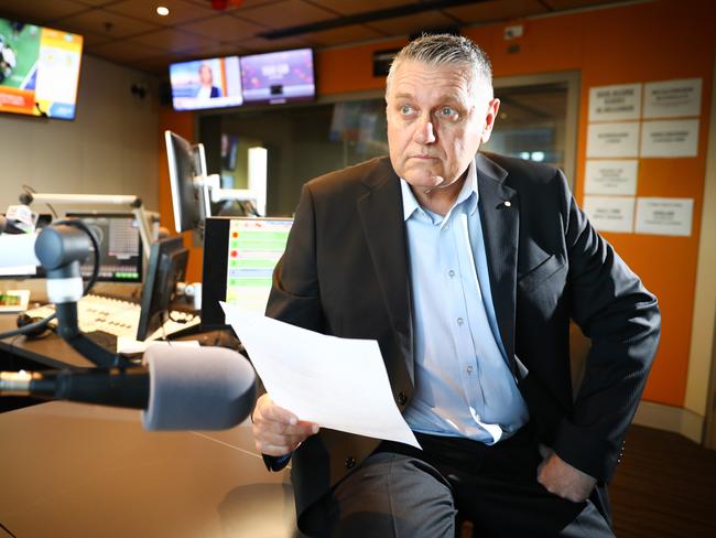 2GB talk back radio host Ray Hadley: The biggest market share across Sydney. Picture: Renee Nowytarger
