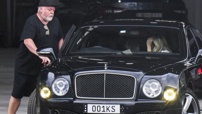 Sandilands and Kynaston left in Sandilands’ Bentley. Picture: Media Mode