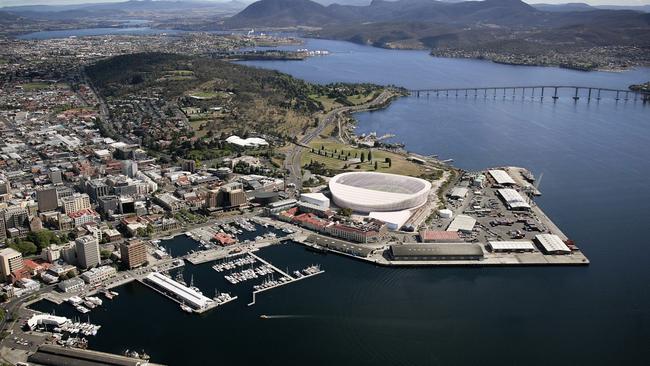 FIRST LOOK: New designs of what Hobart's new AFL stadium at Macquarie Point could look like. Images supplied by AFL