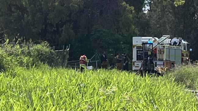 Emergency services responding to reports of structure fires along Holland Street, Gracemere, on December 27, 2023.