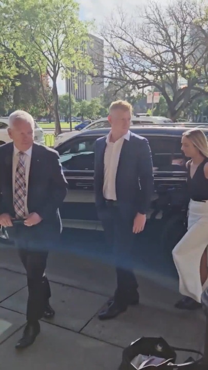 Grant Stevens arrives at court for victim impact statements