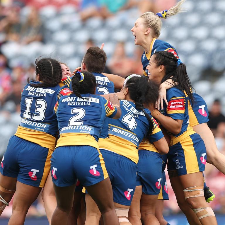 The NRLW drew big TV ratings in round one. Picture: Ashley Feder/Getty Images