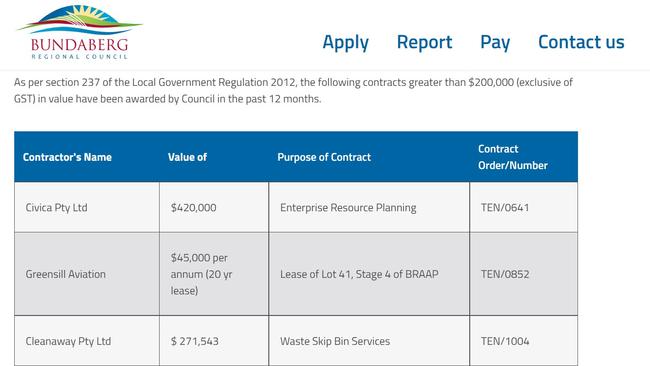 A screenshot earlier this month showed a bizarre 'error' confirmed by Bundaberg Regional Council.