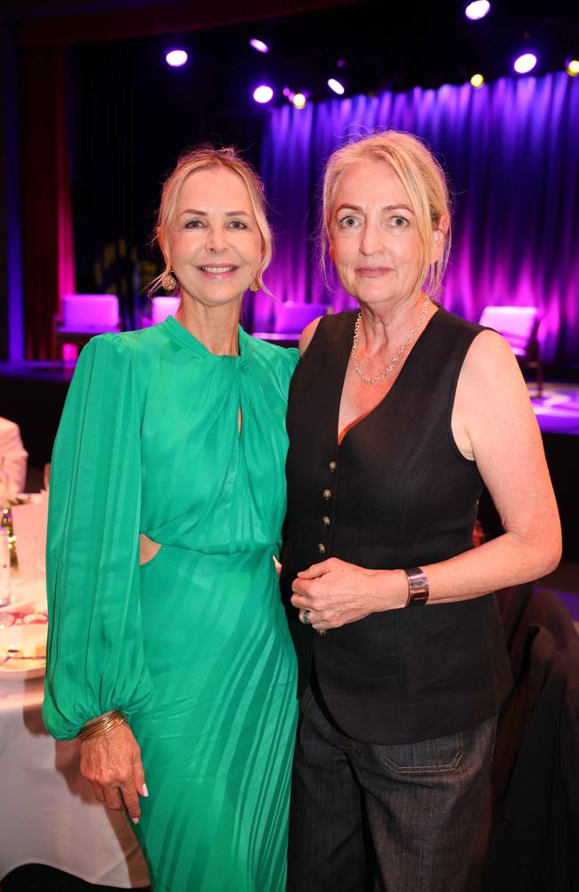 Sue Baldwin and Jo Pearce at the Gold Coast Film Festival Women in Film Lunch for Gold Coast at Large. Picture, Portia Large.