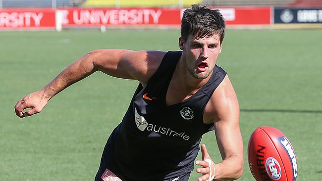 Nic Newman will be looking for more game time at Carlton. Picture: Ian Currie