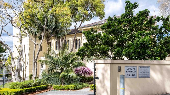 Sydney Catholic girls’ school Loreto Kirribilli. Picture: Monique Harmer