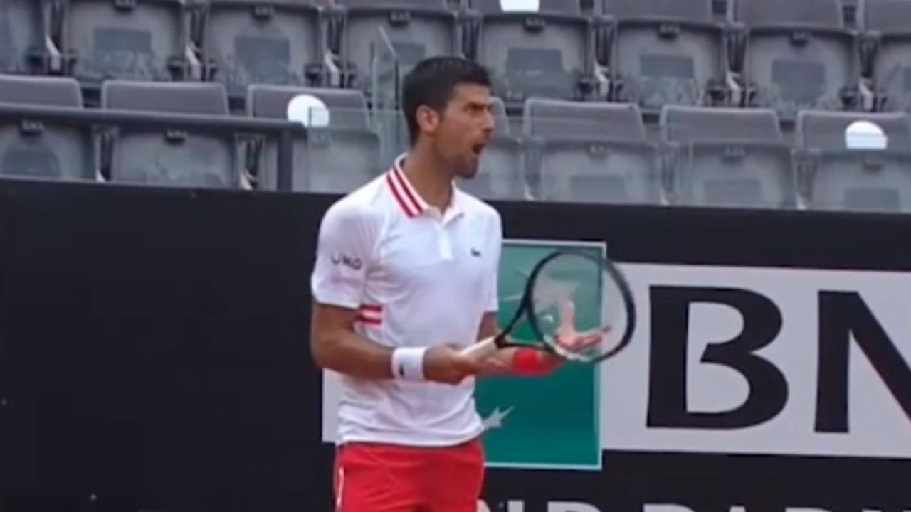 Tennis news 2021 Novak Djokovic outburst, yells at chair umpire, victory over Taylor Fritz in Italian Open news.au — Australias leading news site