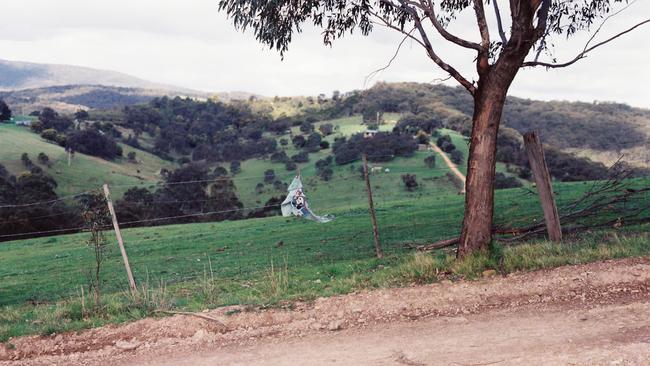 A crime scene photo of the St Andrews property where Michael Schievella and Heather McDonald were murdered.