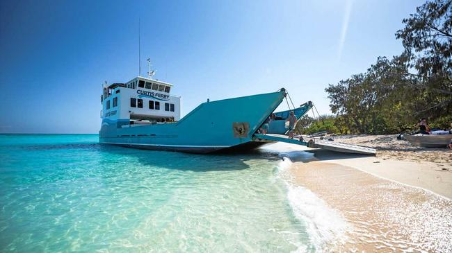 ISLAND FUN: Curtis Ferry Services regularly visit the Capricorn Bunker Group of islands. Picture: Contributed