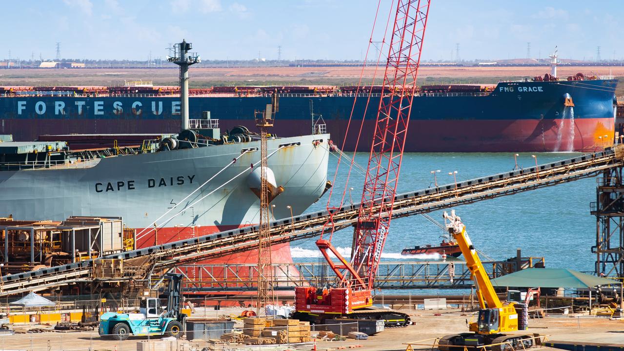 Port Hedland is the nexus of Australia’s iron-ore industry. Picture: Ian Waldie/Bloomberg via Getty Images