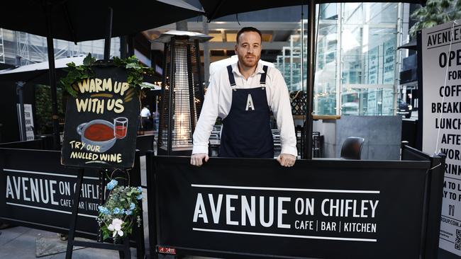 Avenue on Chifley owner Philip Barbaro in the Sydney CBD. Picture: Richard Dobson