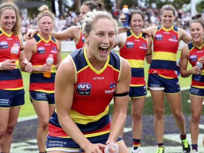 ”Footy’s brought me back to life,” says Adelaide Crows defender Marijana Rajcic. Picture SARAH REED.