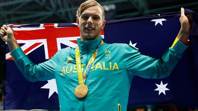 The pride of South Australia, Olympic gold medallist Kyle Chalmers. Picture: Clive Rose