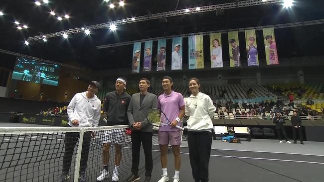 Shang gets the better of Nishikori in straight sets at the MGM Macau Masters