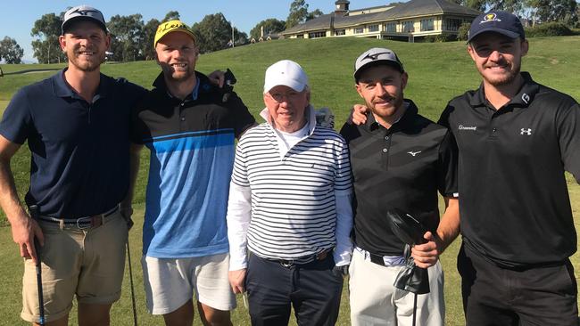 Smith enjoys playing golf in his spare time. Picture: Supplied