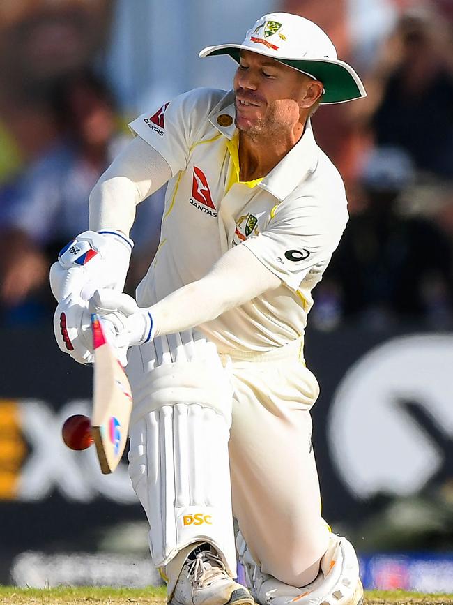 David Warner got Australia off to a fast start. Picture: Ishara S. Kodikara/AFP