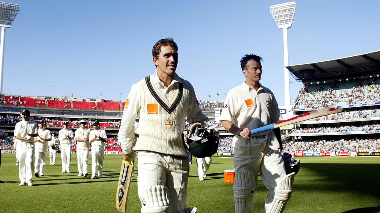 Waugh and Langer produced something special against the Poms at the MCG in 2002.