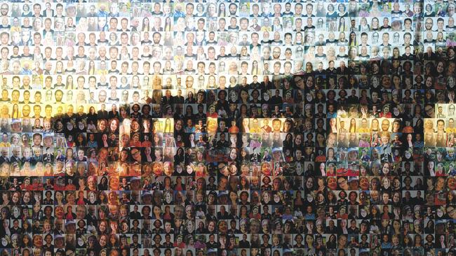 Port Noarlunga Jetty at sunset, but look closer and it’s the local faces that unite to make this image.