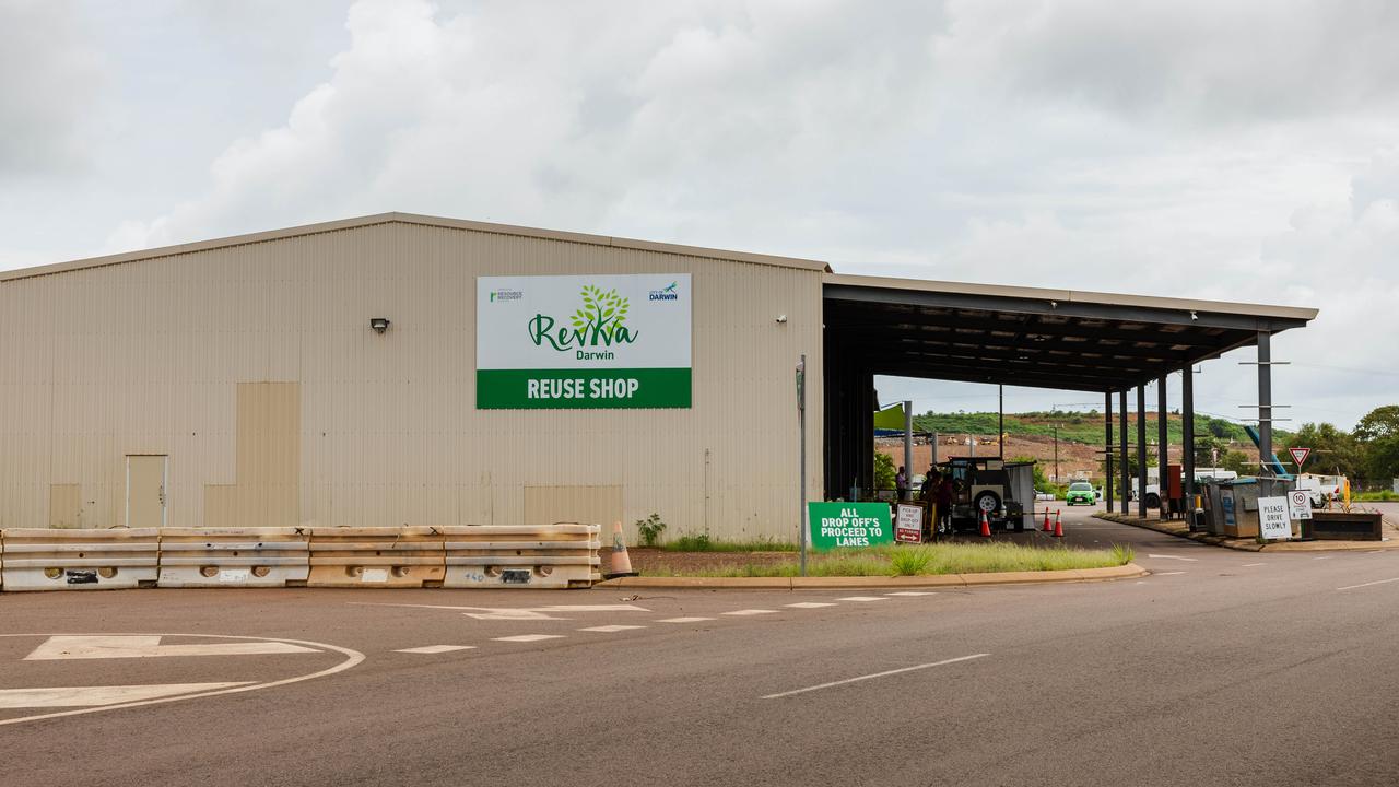 Reviva Reuse Shop in Darwin on its open day. Picture: Pema Tamang Pakhrin