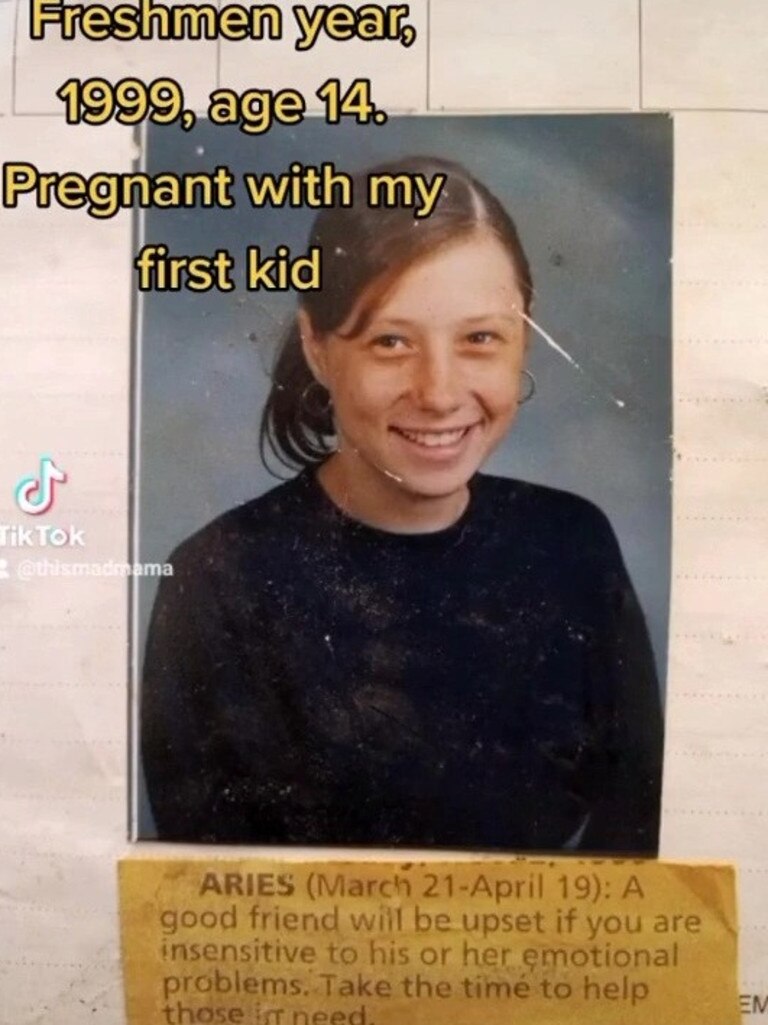 Veronica was 14 when she got pregnant with her first child. Picture: TikTok