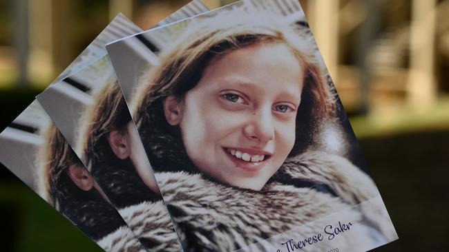 Veronique Sakr, 11, died in the crash with her cousings. Picture: AAP/Bianca De Marchi