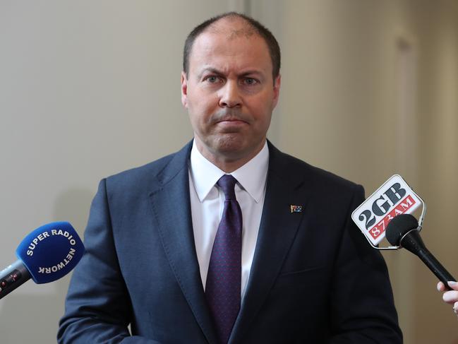 Federal Treasurer Josh Frydenberg. Picture Kym Smith