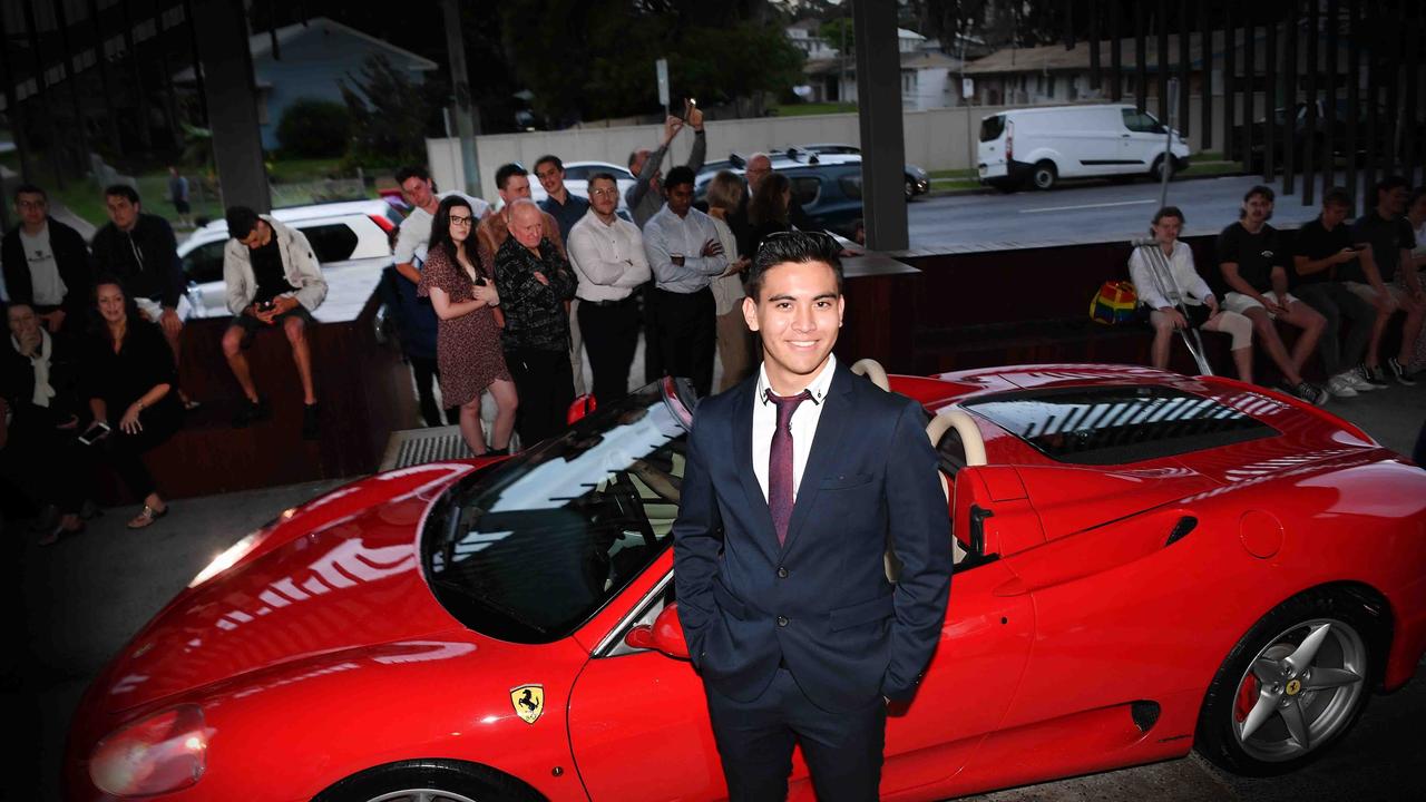 Alex at Caloundra State High School formal. Picture: Patrick Woods.