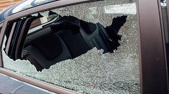 Broken car window. Picture: Generic, file.