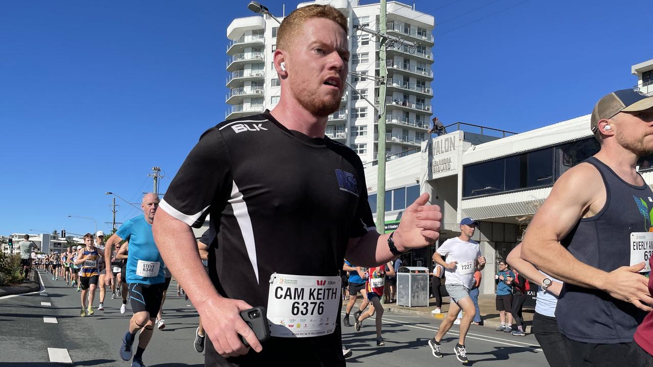 Cameron Keith in action at the 2022 Sunshine Coast Marathon and Community Run Festival.