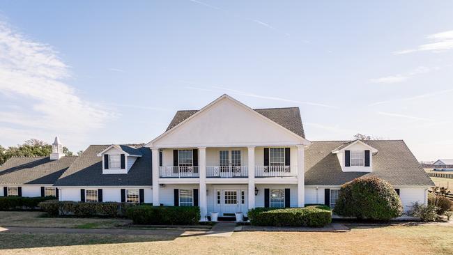 The exterior of the stunning residence.