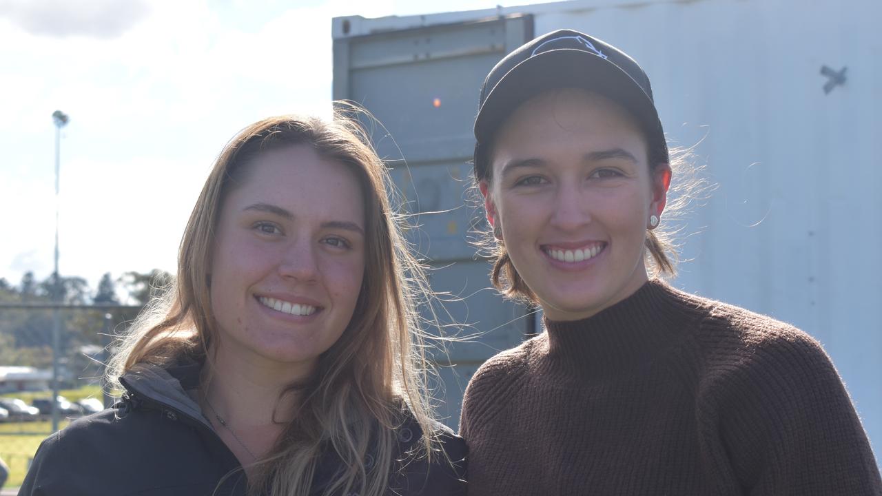 Alana Connolly and Amaya Castrejana at the Warwick Water Rats reunion round on July 10, 2021.