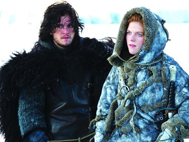 Jon Snow and Ygritte. She isn’t his mother. We’re pretty sure about that.