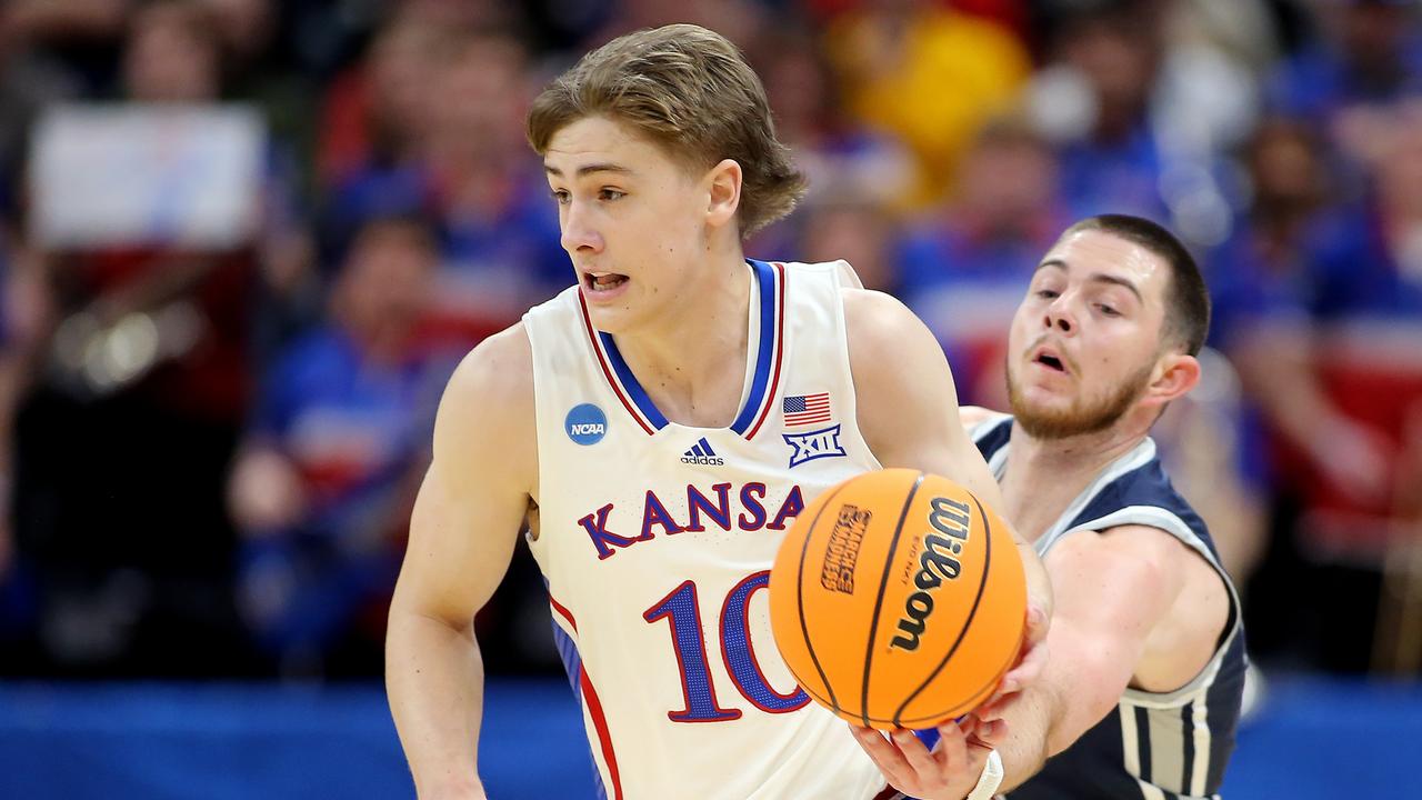 Johnny Furphy during his time at the Kansas Jayhawks. (Photo by Chris Gardner/Getty Images)