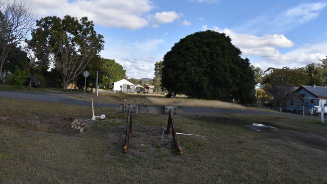 Where the railway line ends at Mount Morgan.