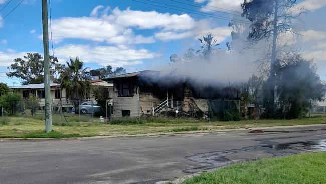 A home on South St in Roma has been engulfed in fire on the morning of November 3, 2022.