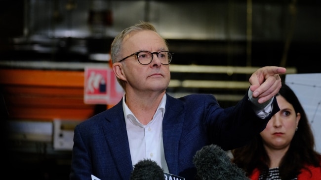 Anthony Albanese said he "absolutely" supported the minimum wage increasing by 5.1 per cent to keep in line with inflation. Picture: NCA NewsWire / Luis Enrique Ascui