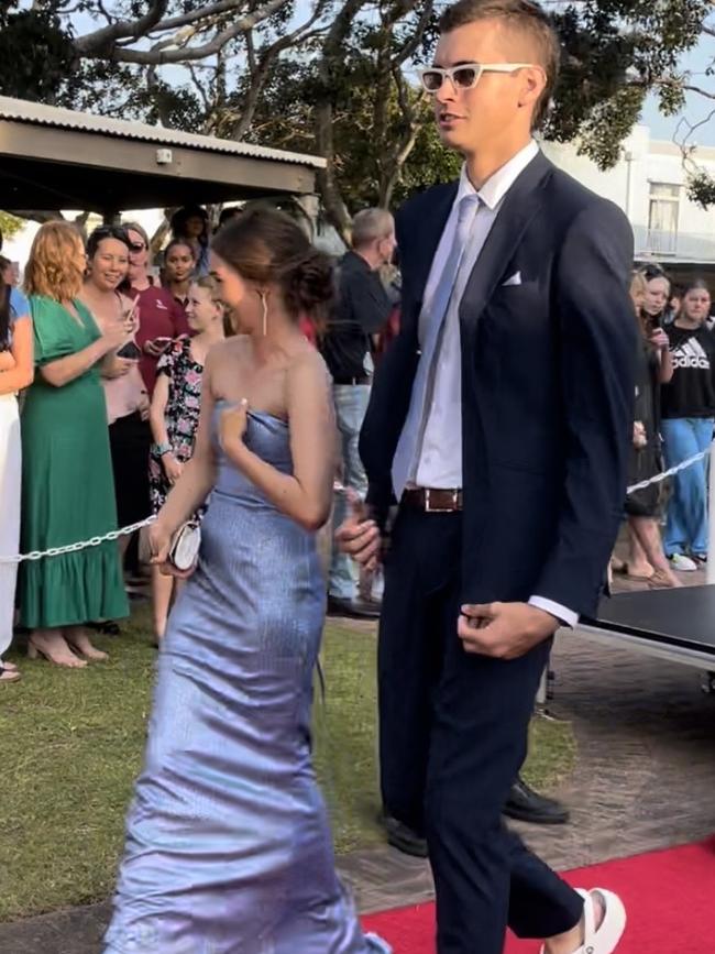 Brody Smith walked the red carpet at the Fraser Coast Anglican College formal on September 16.