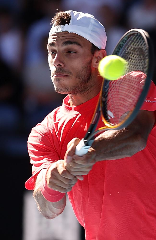 Francisco Cerundolo went down to Alex de Minaur. Picture: Mark Stewart