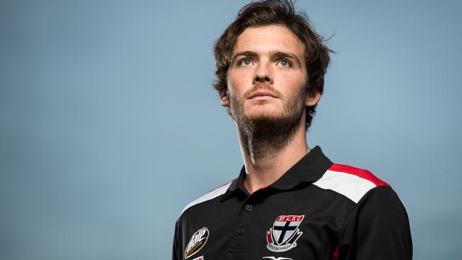 St Kilda's Dylan Roberton at the Linen House Centre, Seaford.