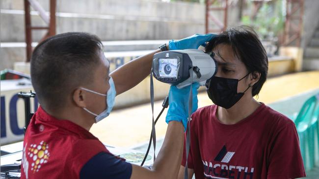 Thanks to CBM, an international aid organisation, Armon, 27, of the Philippines, was able to access cataract surgery and look forward to a normal life. Photo: CBM/ Kishor Sharma