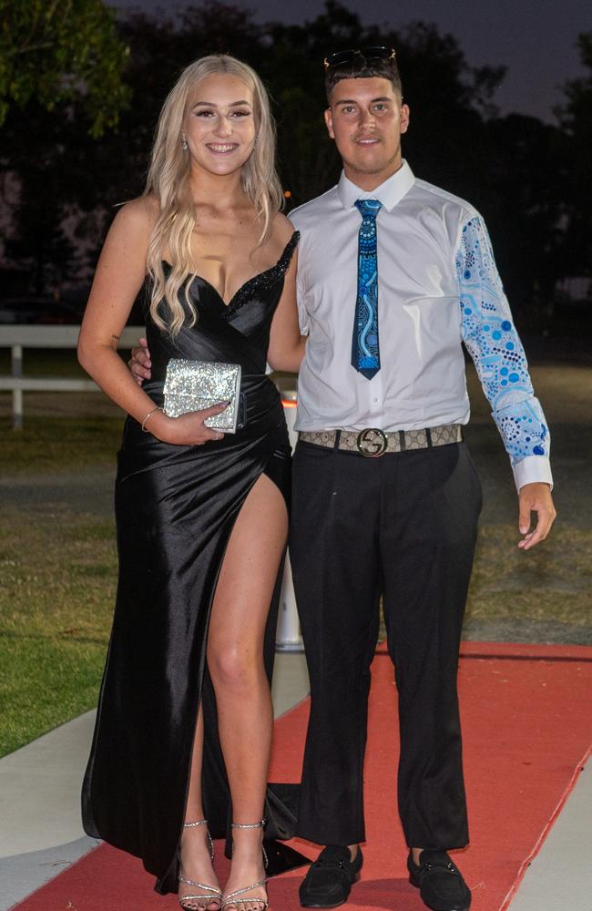 Kacey Craig and Charlie Douglas at Mackay State High School, Mackay Turf Club Saturday 14 October 2023 Picture: Michaela Harlow